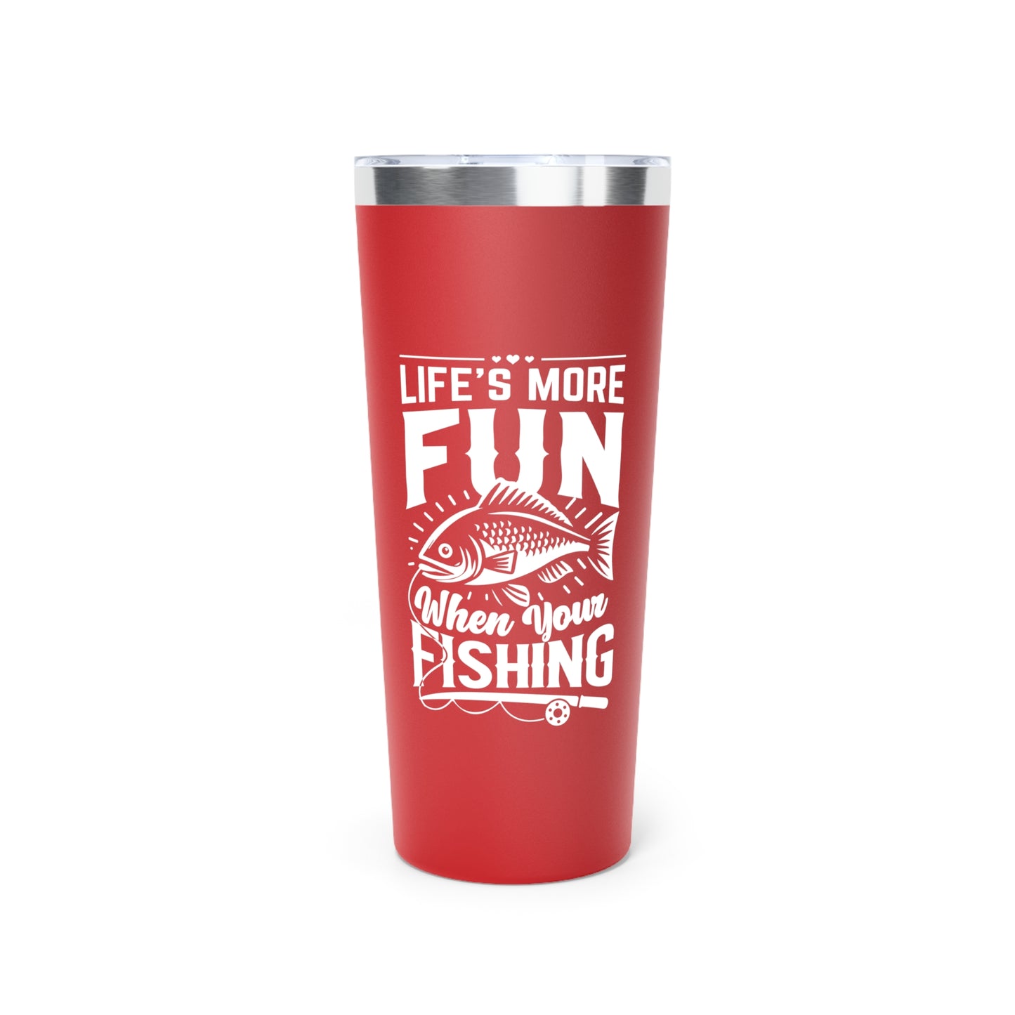 Life's more fun with your fishing tumblers with lids