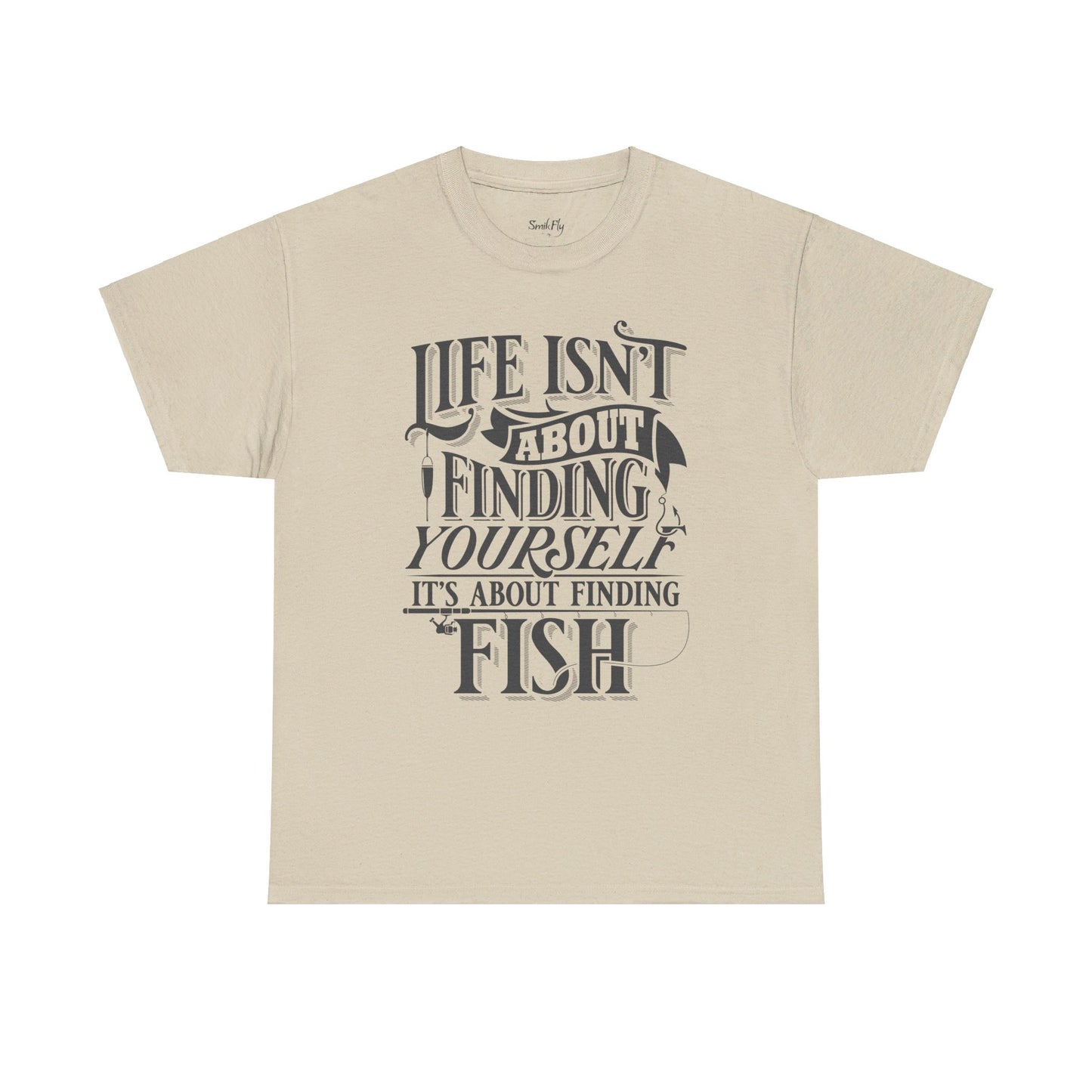 Inspirational fishing apparel, short sleeve cotton tee